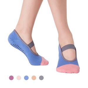 Aprilaugust Yoga Barre Pilates Socks | Blue